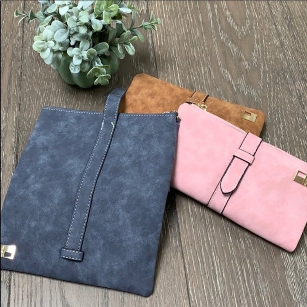 🎁FREE GIFT🎁Vegan Suède, Zipper Wallet - Picture 5 of 8